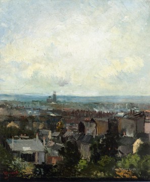  Montmartre Pintura - Vista de París desde cerca de Montmartre Vincent van Gogh